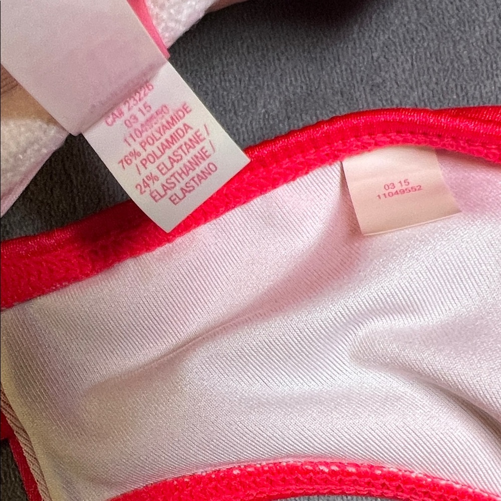 Victoria's Secret Hot Pink The Push-up Beach Bandeau and Knockout Bikini 34C / M - Picture 13 of 13
